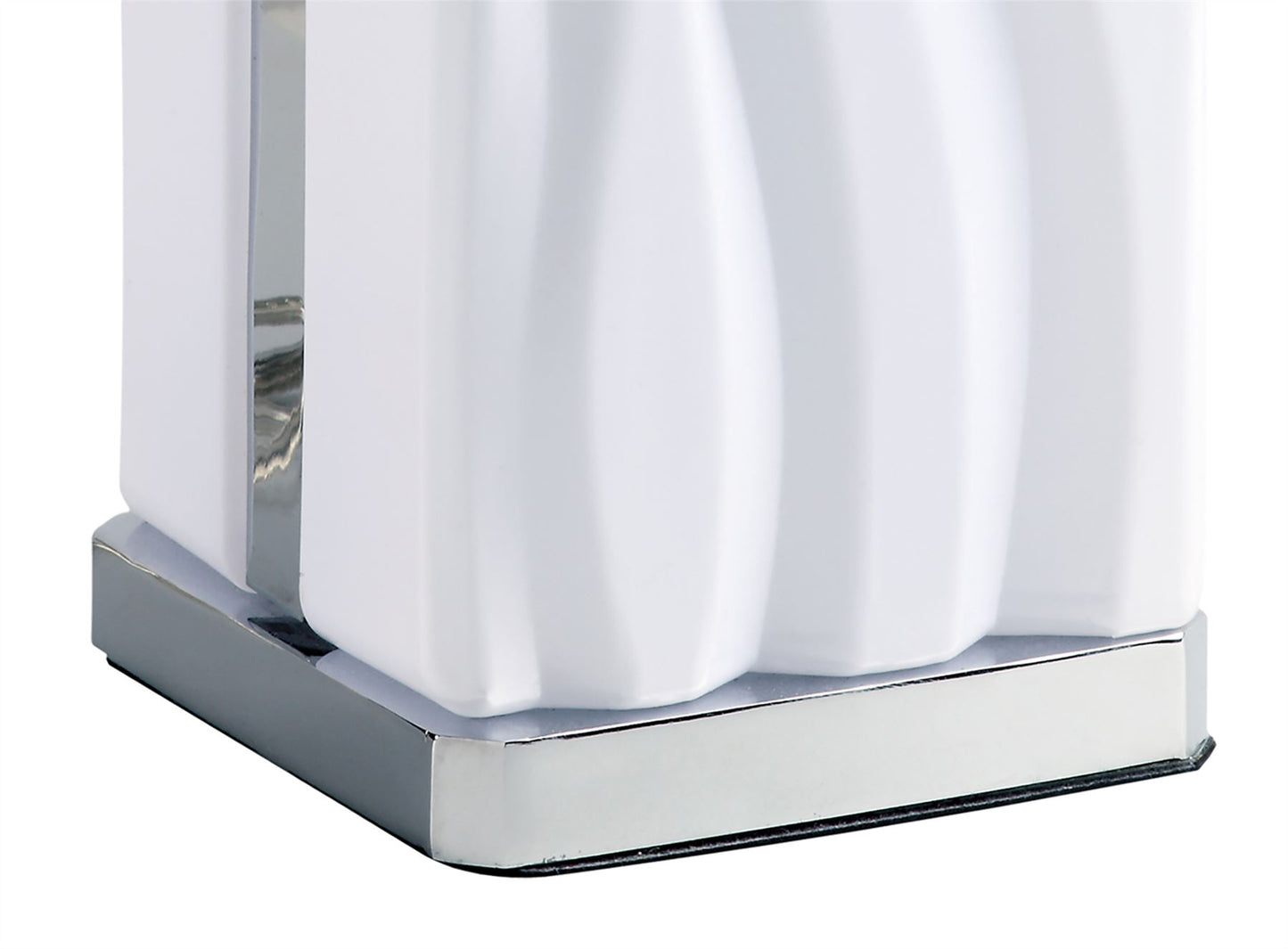 Mantra M5046 Arena Table Lamp 8W LED White IP20 3000K, 1080lm, Polished Chrome/White Acrylic, 3yrs Warranty