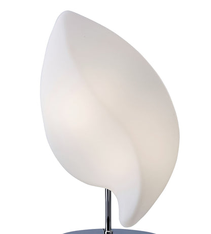Mantra Natura Table Lamp 2 Light E27 Small Indoor, Polished Chrome/Opal White