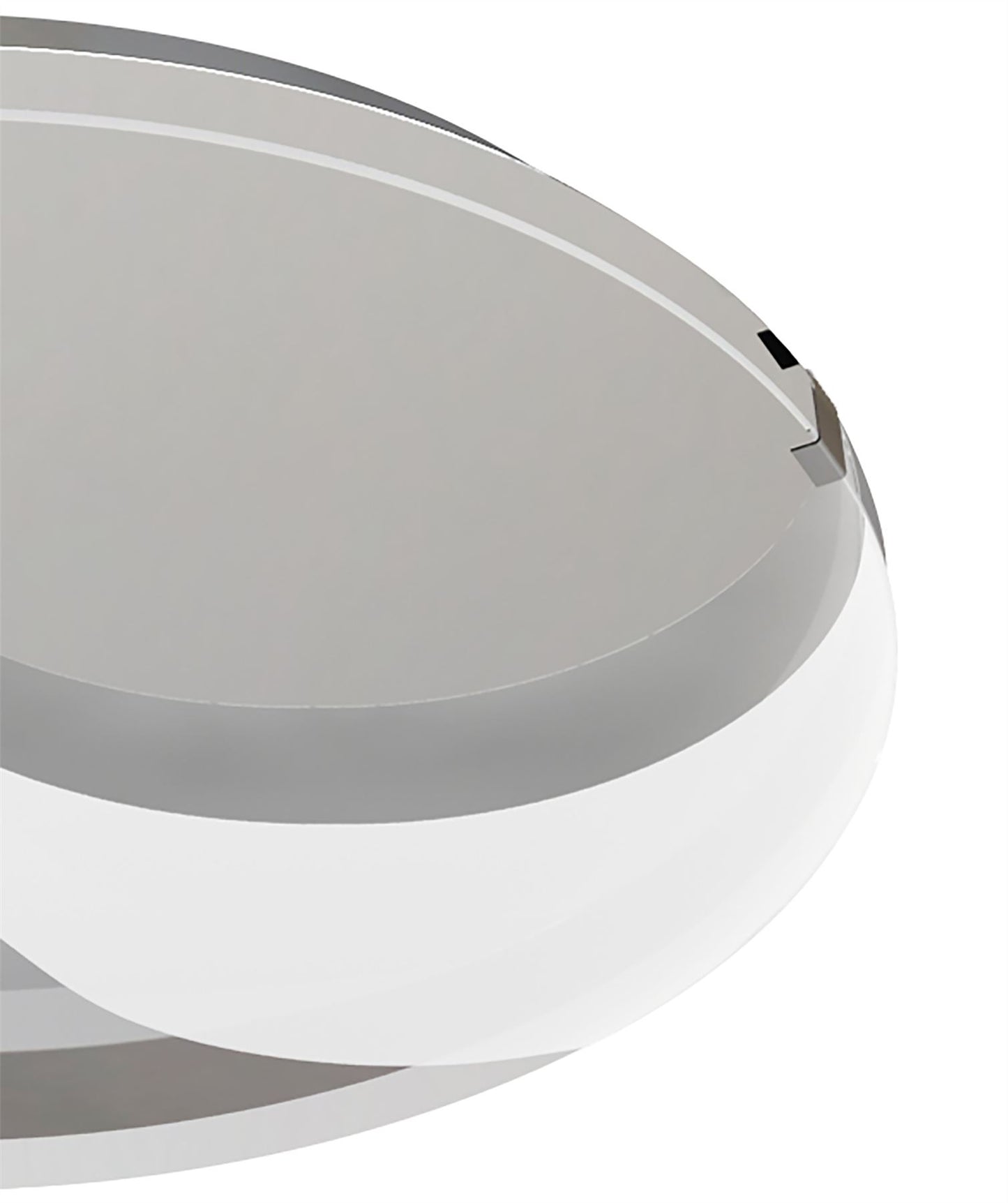Mantra Fusion Jersey 45cm Ceiling 20W LED Round 3000K, 1800lm, Polished Chrome/Opal White Glass, 3yrs Warranty Ceiling