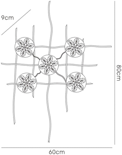 Diyas Home (DH) Aviance Illuminated Small Switched 4 Light G4 Wall Light Art Polished Chrome/Crystal, NOT LED/CFL Compatible