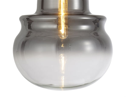 Mantra Sonata Pendant 29cm Round, 1 x E27, Polished Chrome/Graphite