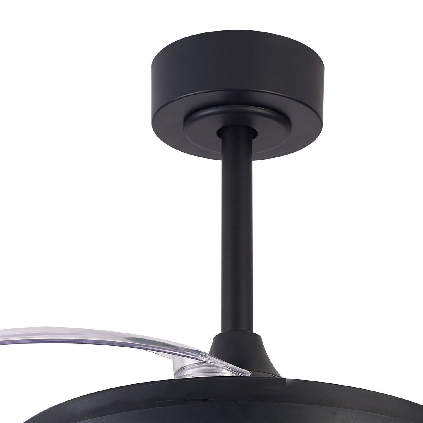 Siberia Mini 40W LED Dimmable White/RGB Ceiling Light With Built-In 28W DC Fan, 3000-6500K Remote Control, 2500lm, Black, 5yrs Warranty