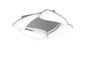 Mantra Mistral LED M3806 Mistral Ceiling 24W LED 3000K, 2160lm, Polished Chrome/Frosted Acrylic, 3yrs Warranty - M3806 Ceiling
