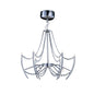 Diyas Zest 60cm  Round 9 Light G4 Polished Chrome/Crystal, NOT LED/CFL Compatible Ceiling Pendant Light Fitting