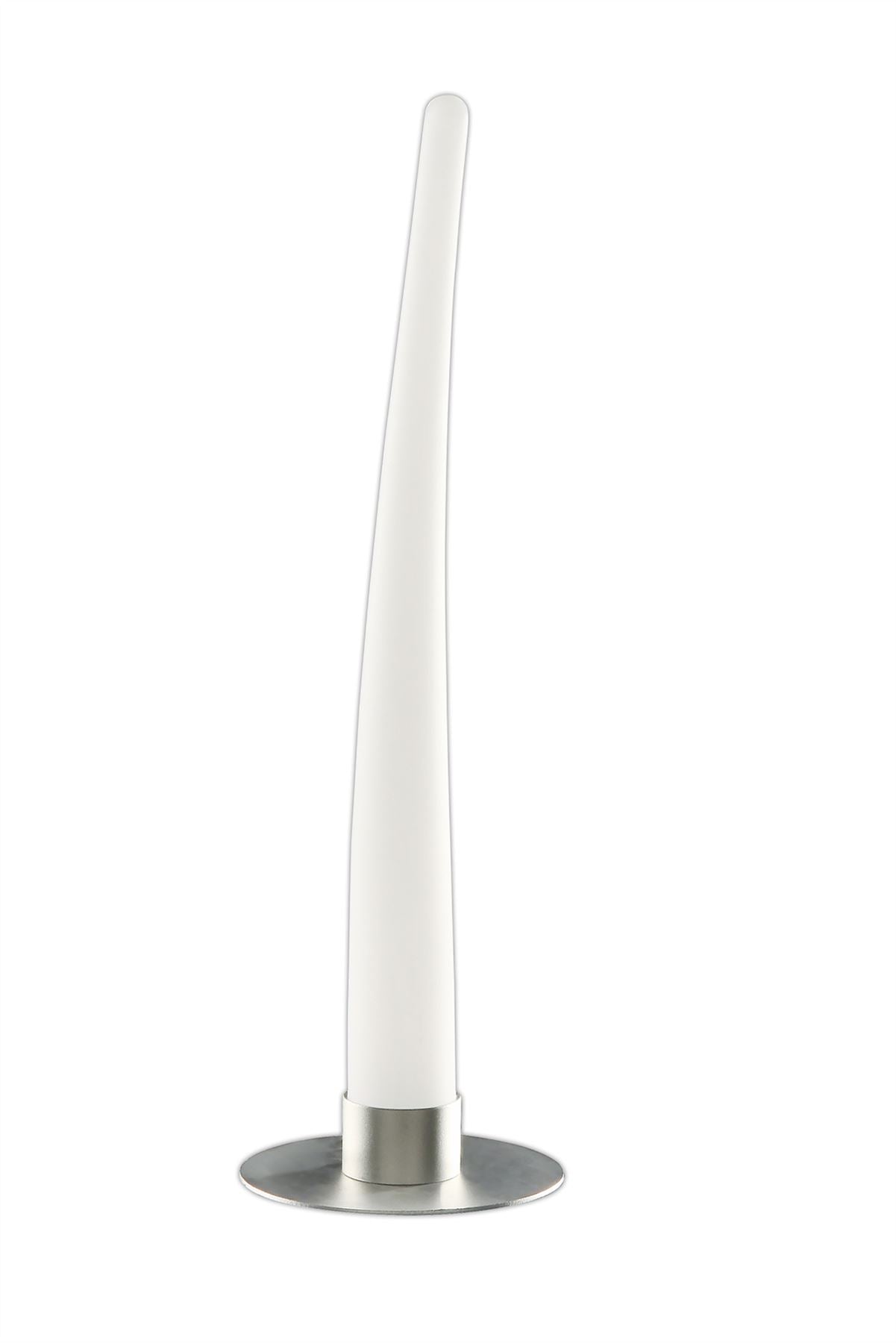 Mantra Estalacta Table Lamp 1 Light GU10 Indoor/Outdoor IP44, Silver/Opal White
