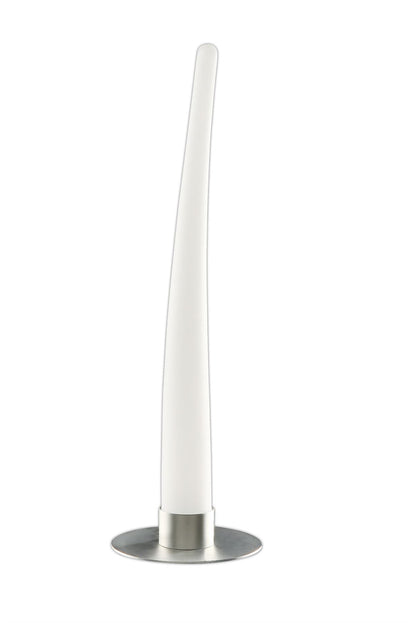 Mantra Estalacta Table Lamp 1 Light GU10 Indoor/Outdoor IP44, Silver/Opal White