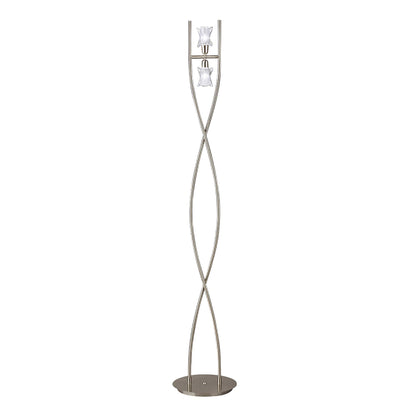 Mantra Alaska G9 Floor Light G9 2 Light G9, Satin Nickel Item Weight: 19.1kg