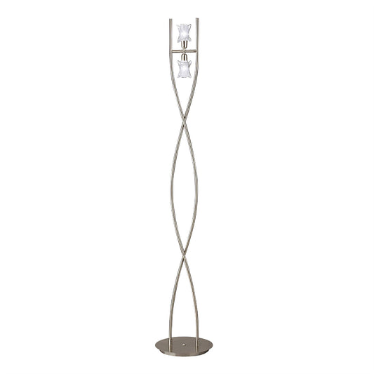 Mantra Alaska G9 Floor Light G9 2 Light G9, Satin Nickel Item Weight: 19.1kg