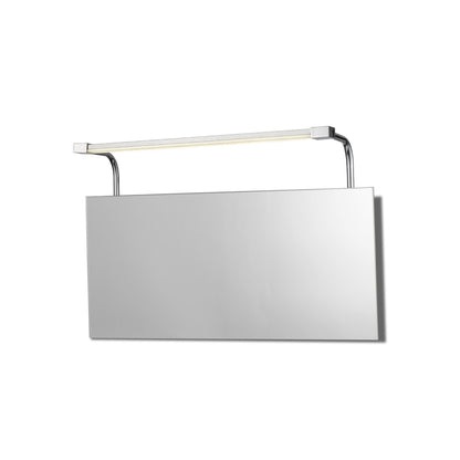 Mantra M5086 Sisley Wall Light 6W LED Chrome IP44 4000K, 420lm, Silver/Frosted Acrylic/Polished Chrome, 3yrs Warranty