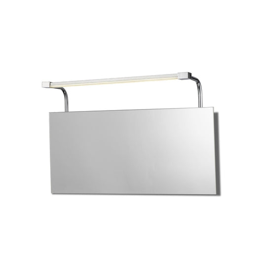 Mantra M5086 Sisley Wall Light 6W LED Chrome IP44 4000K, 420lm, Silver/Frosted Acrylic/Polished Chrome, 3yrs Warranty