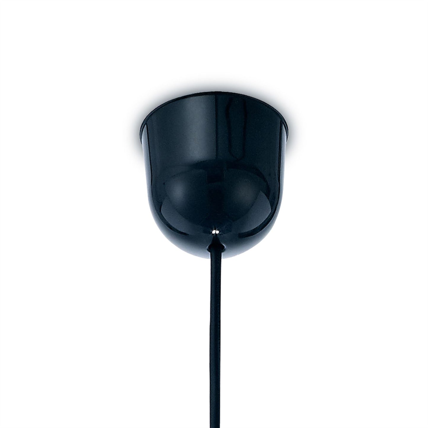 Deco Dako Black Pendant 1 Light E27 with 300 x 200mm Metallic Bronze Finish Cylinder Shade, c/w Ceiling Bracket