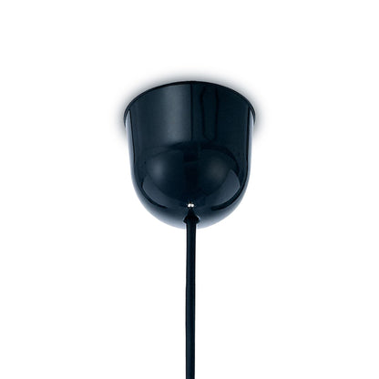 Deco Dako Black Pendant 1 Light E27 with 300 x 200mm Metallic Bronze Finish Cylinder Shade, c/w Ceiling Bracket