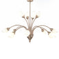 Diyas Rimini 69cm  12 Light G9 Antique Copper/Opal Glass Ceiling Pendant Light Fitting
