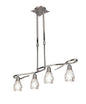 Mantra Amel Telescopic 4 Light L1, SGU10 Bar, Polished Chrome, CFL Lamps INCLUDED