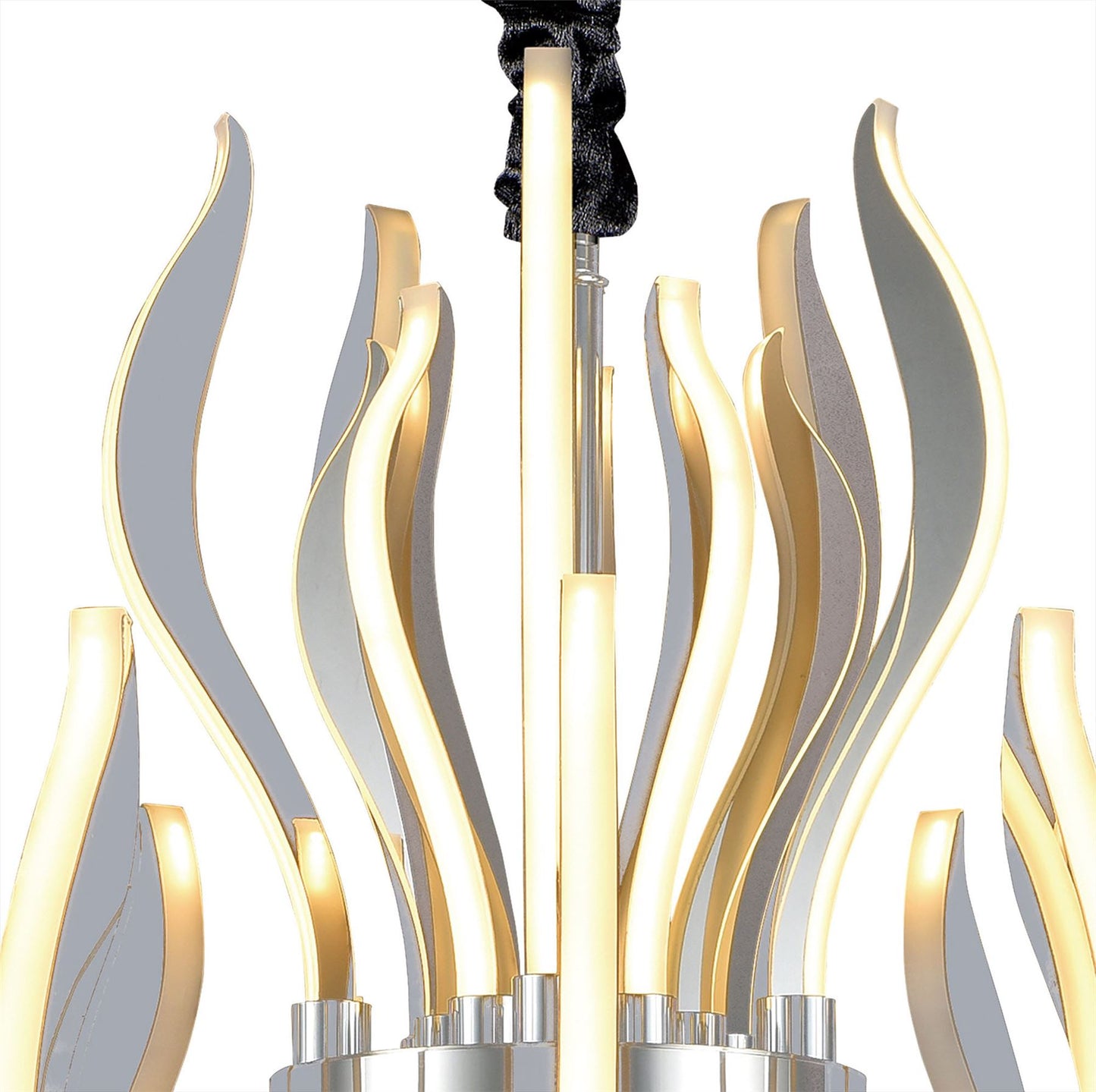 Mantra M5560 Versailles Ceiling LED Light 256W, 12339lm, 3000K Polished Chrome/White Acrylic, 3yrs Warranty