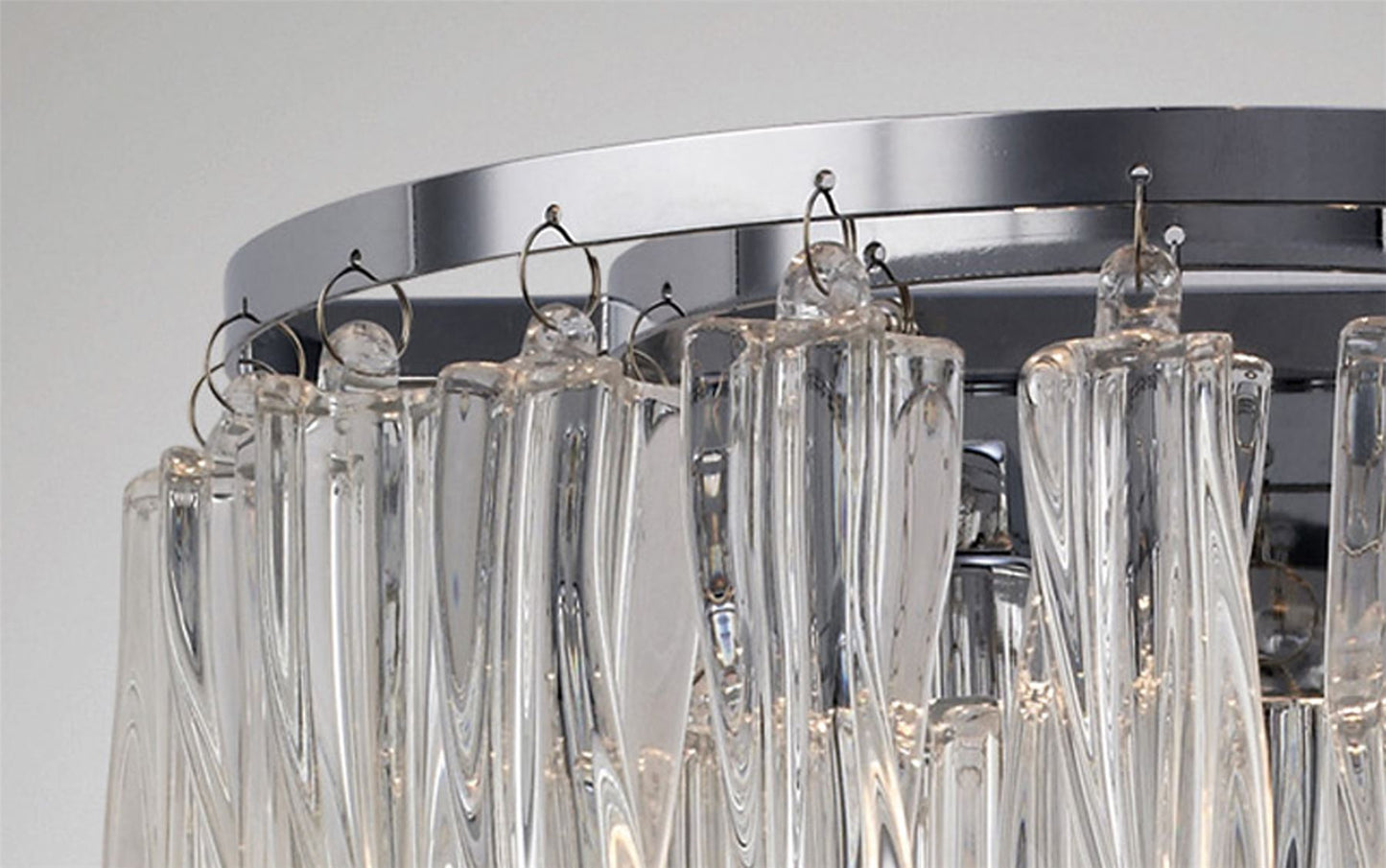 Diyas Tropez Wall Light 2 Light G9 Polished Chrome/Glass