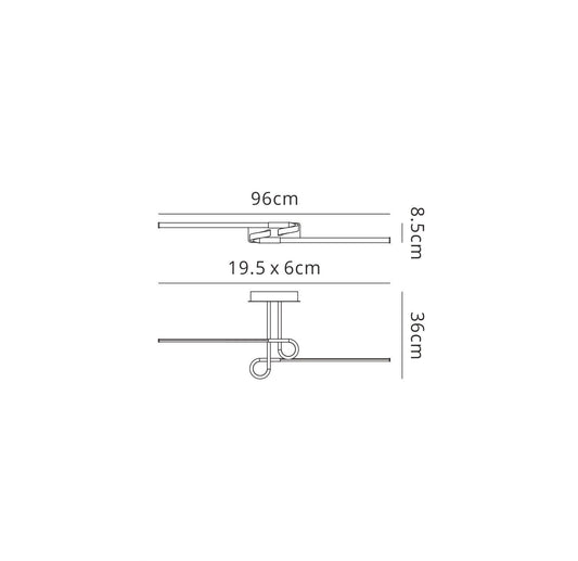 Mantra M6124 Cinto Ceiling 20W LED, 3000K, 1600lm, Polished Chrome, 3yrs Warranty - M6124 Ceiling