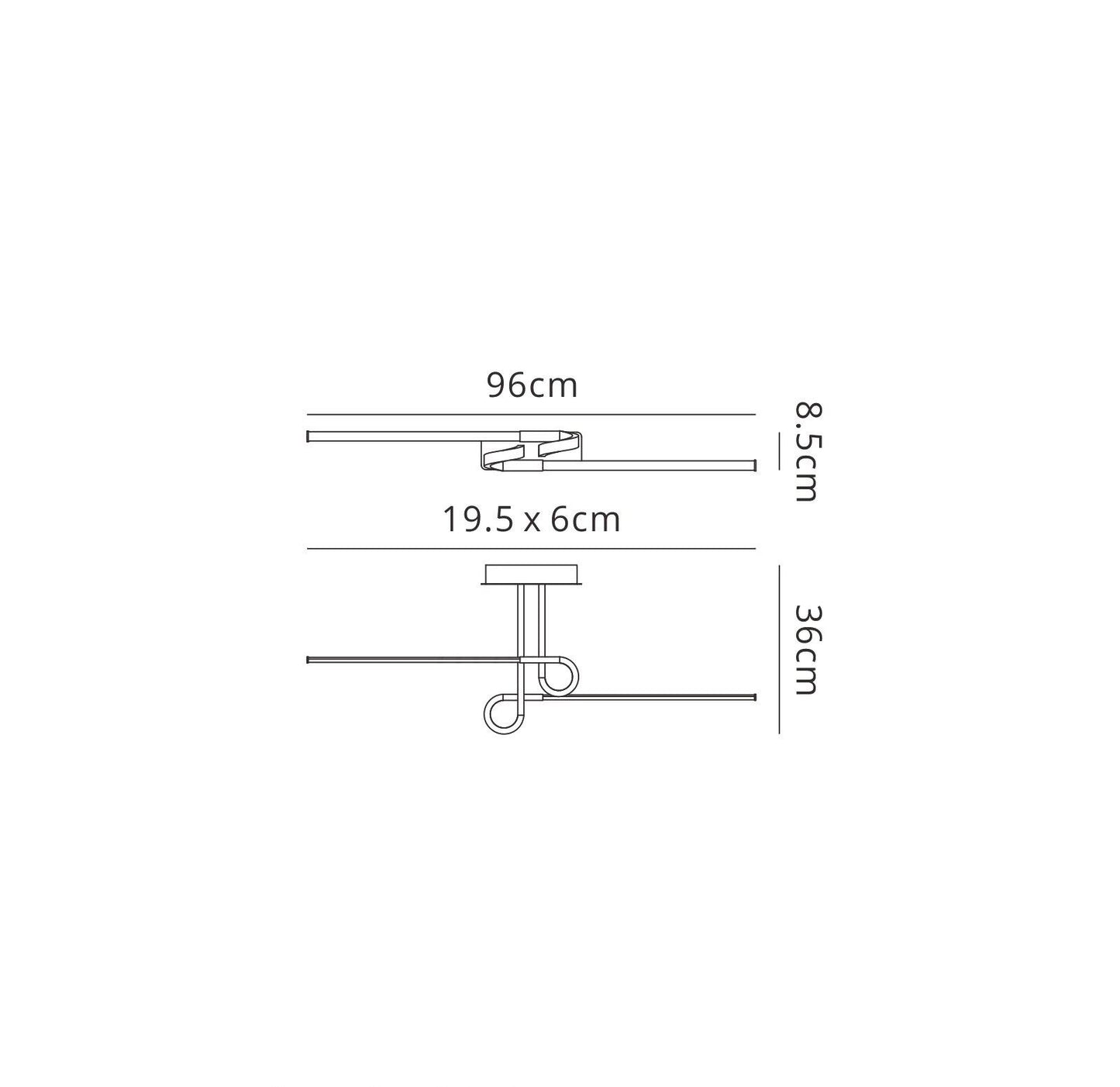 Mantra M6124 Cinto Ceiling 20W LED, 3000K, 1600lm, Polished Chrome, 3yrs Warranty - M6124 Ceiling