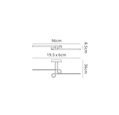 Mantra M6124 Cinto Ceiling 20W LED, 3000K, 1600lm, Polished Chrome, 3yrs Warranty - M6124 Ceiling