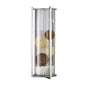 Diyas Home (DH) Athena Wall Light Mounted Candle Holder Polished Chrome/Clear Glass