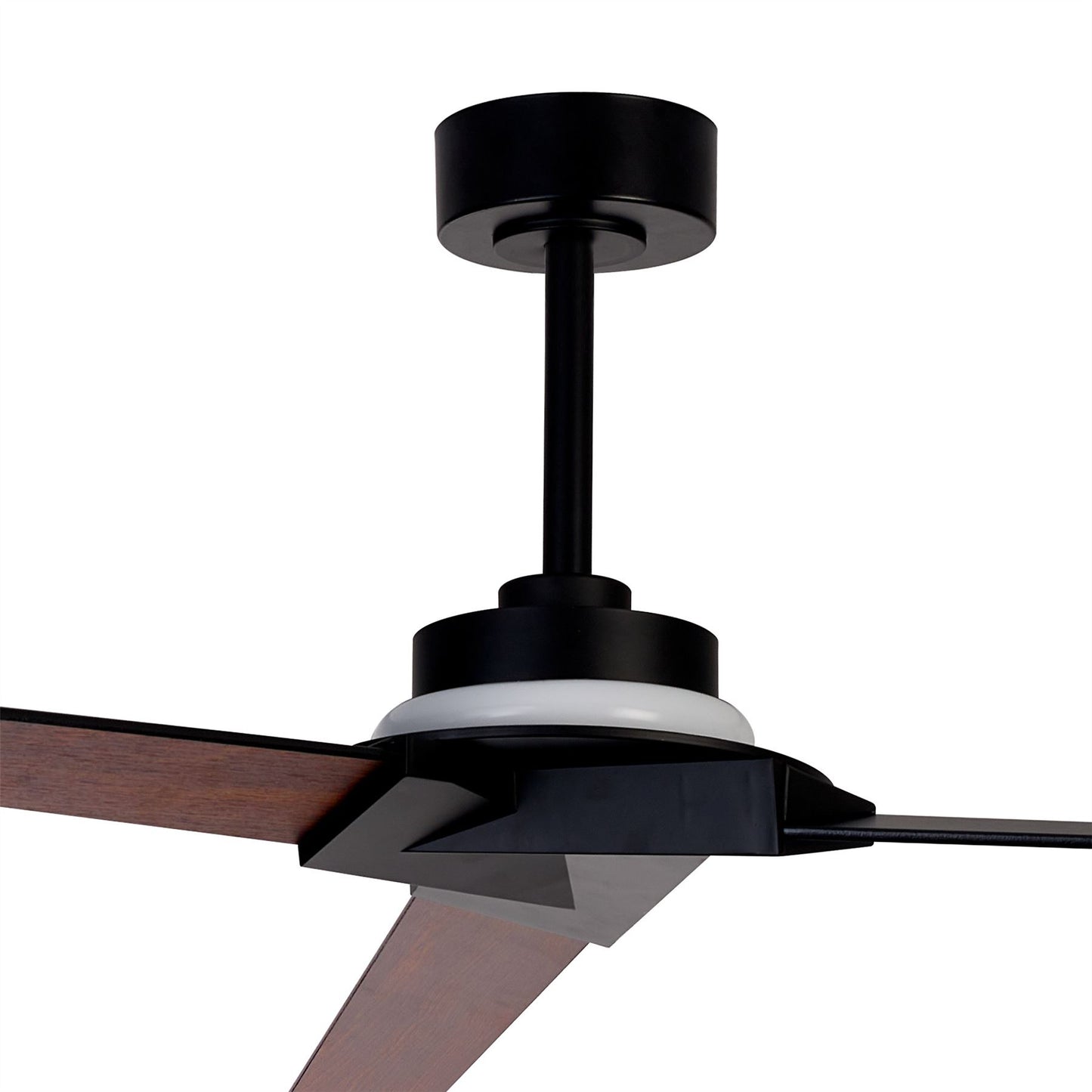 Brisa Mini 150cm 20W LED Dimmable Ceiling Light With Fan, 2700-5000K Remote & APP Control, Black/Wood, Reversible Blades, 1400lm, IP44, 5yrs Warranty