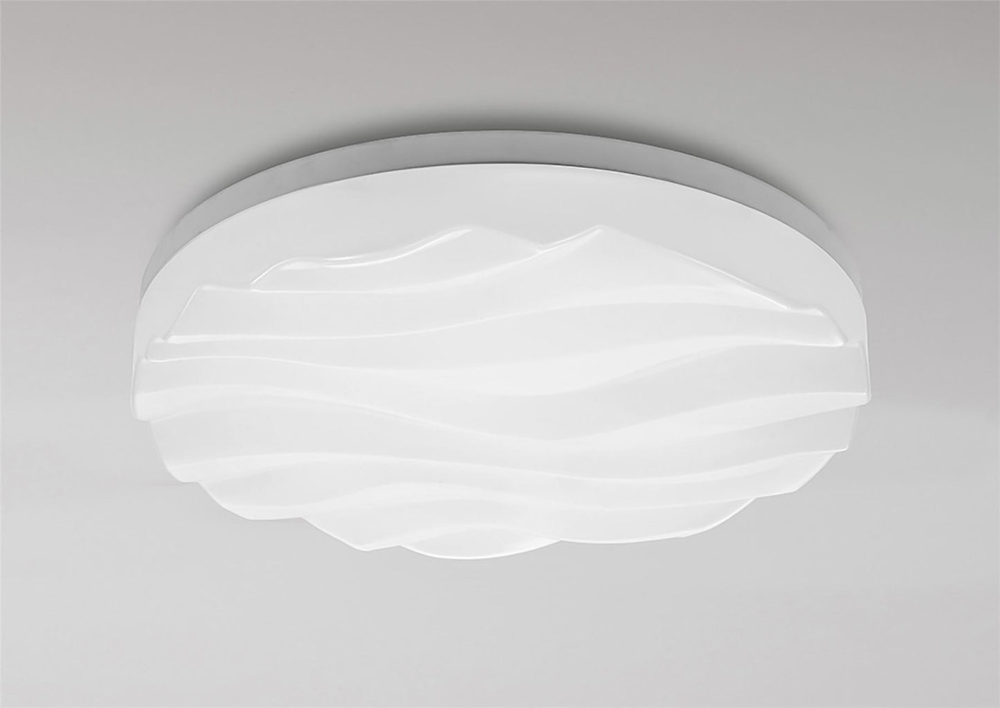 Mantra M5041 Arena Ceiling/Wall Light Medium Round 36W LED IP44 3000K, 3240lm, Matt White/White Acrylic, 3yrs Warranty