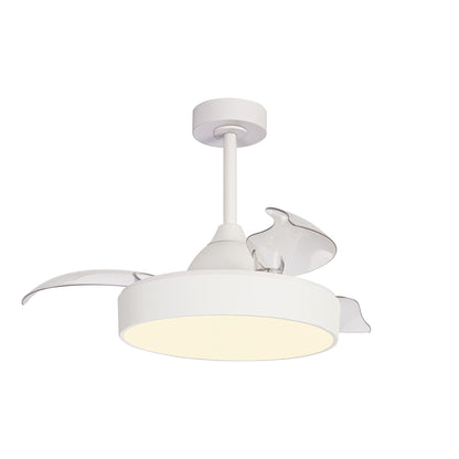 Alaska 43cm 45W LED Dimmable Ceiling Light With Built-In 25W DC Fan, 2700-5000K Remote & APP Control, 2500lm, White, 5yrs Warranty