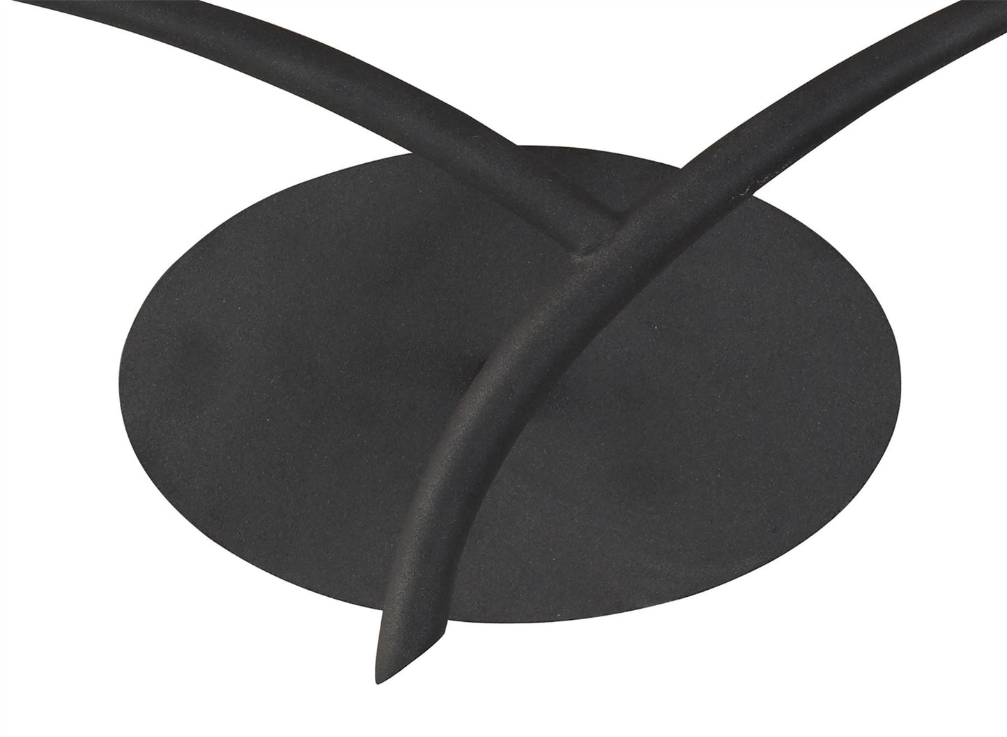 Mantra M1155 Eve Wall Light 2 Light E27, Anthracite with White Oval Shades