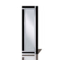 Diyas Home Nevada 120cm x 40cm Black Boarder Cut Detailed Mirror (Can Only Be Shipped On A Pallet, Additional Charges May Apply.) Mirrors