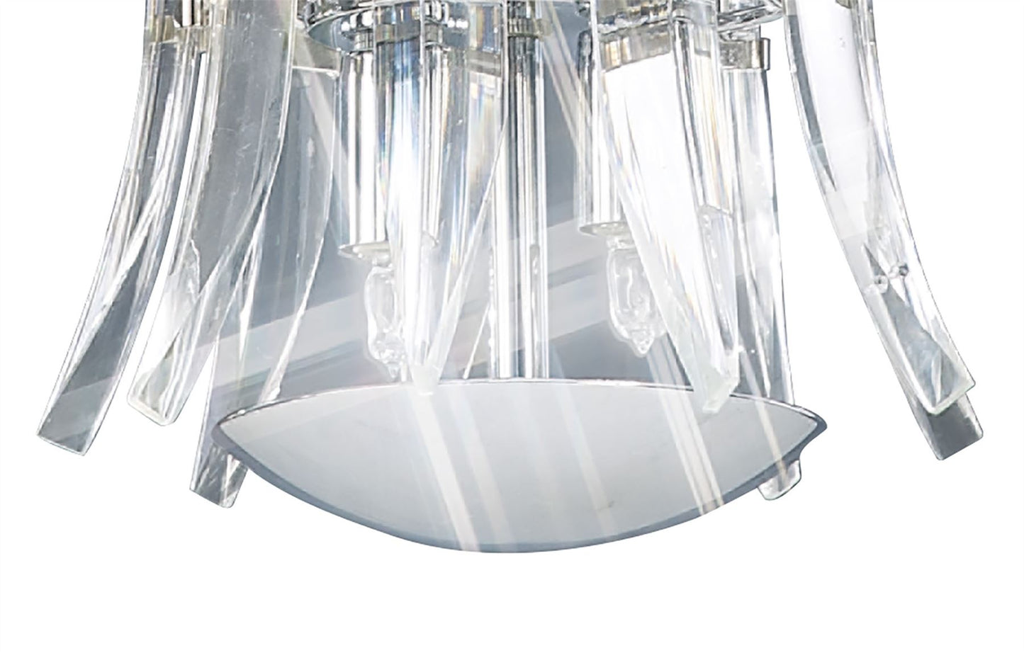 Diyas Sinclair 32cm  4 Light G9 Polished Chrome Ceiling Pendant Light Fitting
