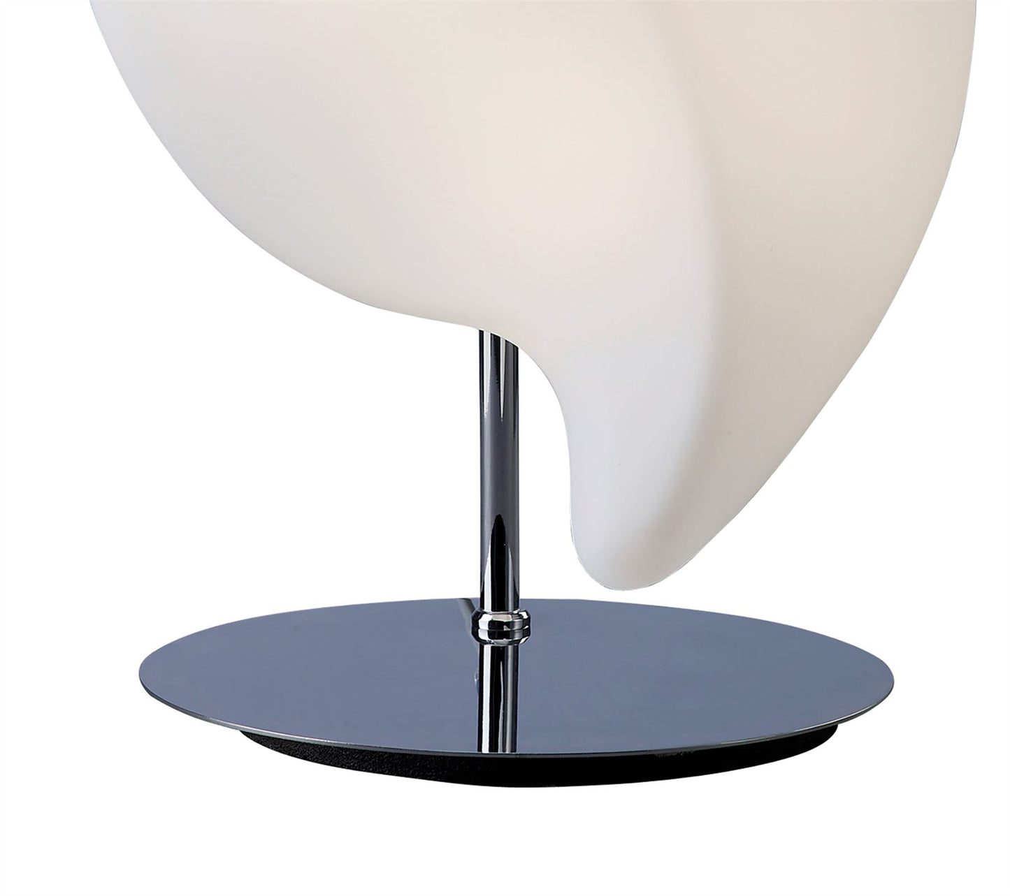Mantra Natura Table Lamp 2 Light E27 Small Indoor, Polished Chrome/Opal White