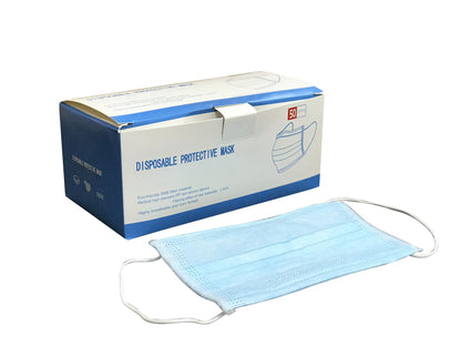 Deco Additions Disposable Basic Mask, (Pack 50) High Standard PP Non-Woven Fabrics, Filtering Effects Of Raw Materials =95%, Breathable and Comfortable.