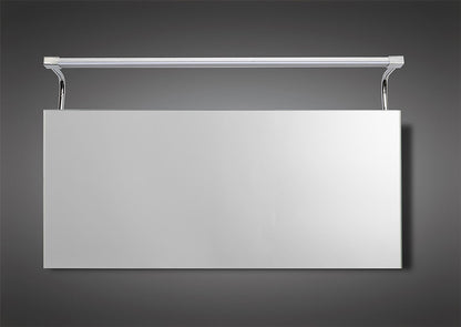 Mantra M5088 Sisley Wall Light 10W LED Big Double IP44 4000K, 850lm, Silver/Frosted Acrylic/Polished Chrome, 3yrs Warranty