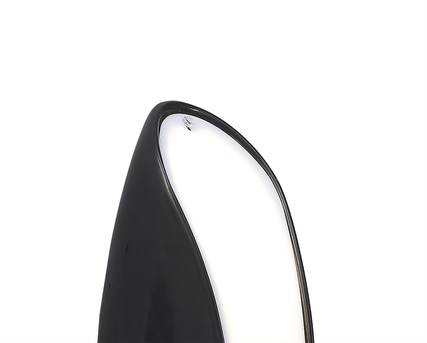 Mantra Pasion Wall Light 2 Light E27, Gloss Black/White Acrylic/Polished Chrome, CFL Lamps INCLUDED