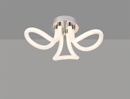 Mantra Knot LED II Knot II Ceiling Light, 40W LED, 3000K, 3000lm, IP20, Chrome, 3yrs Warranty
