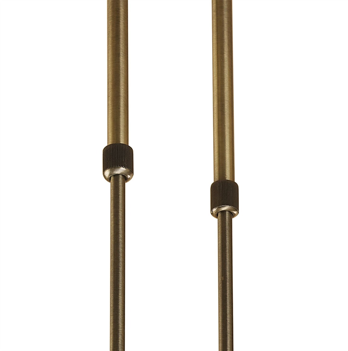 Mantra M1861 Ice Rectangular Telescopic Semi Flush Convertible 6 Light G9 ECO, Antique Brass