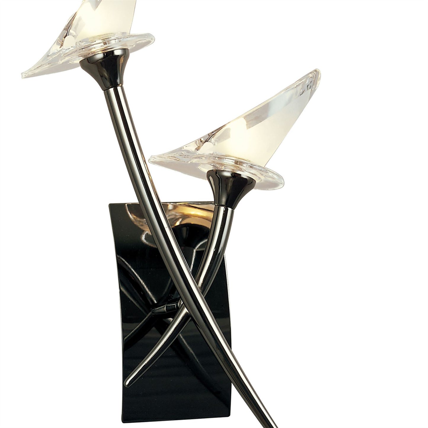 Mantra Flavia Wall Light Switched 2 Light G9, Black Chrome