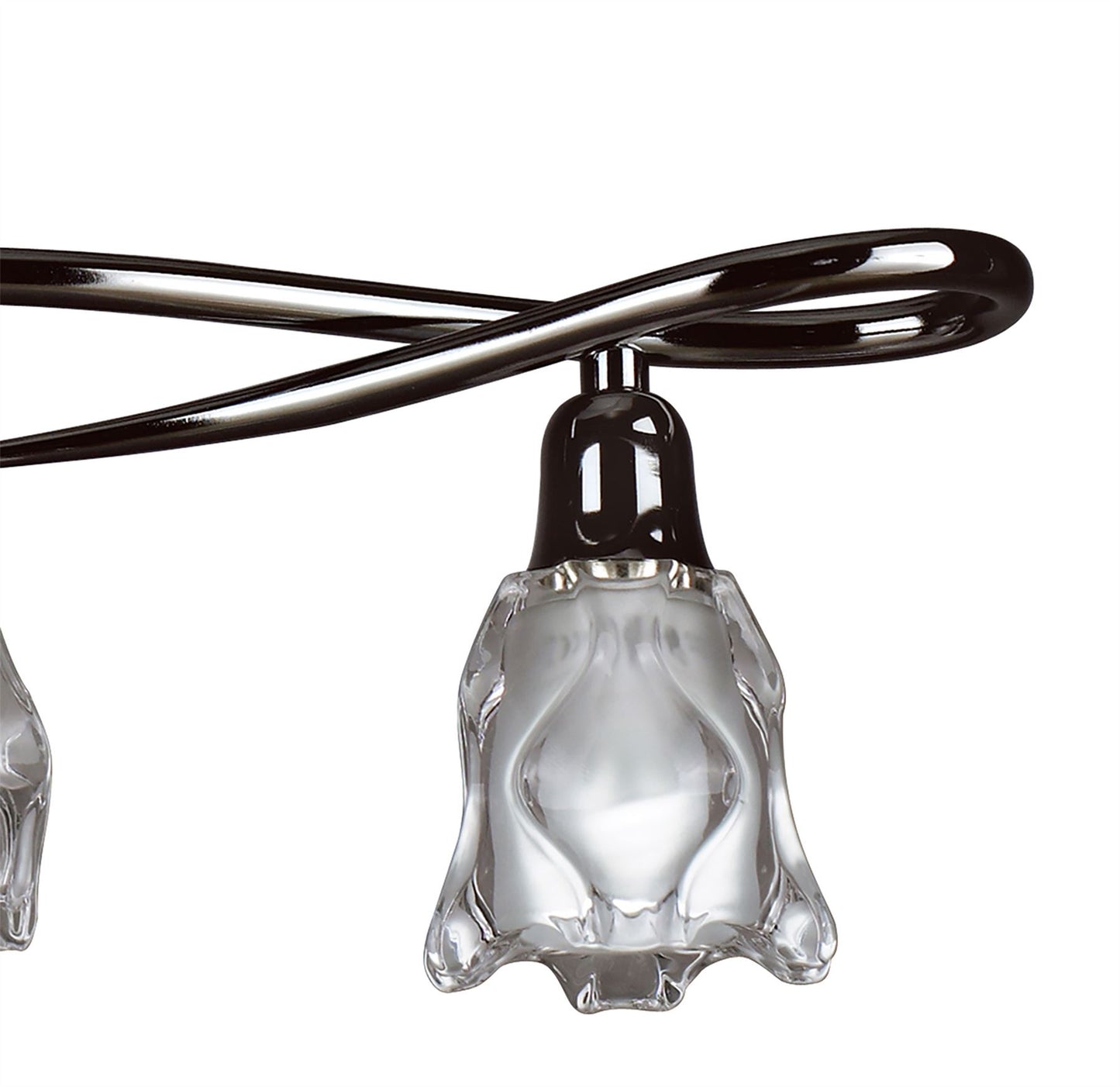 Mantra Amel Telescopic 4 Light L1, SGU10 Bar, Black Chrome, CFL Lamps INCLUDED