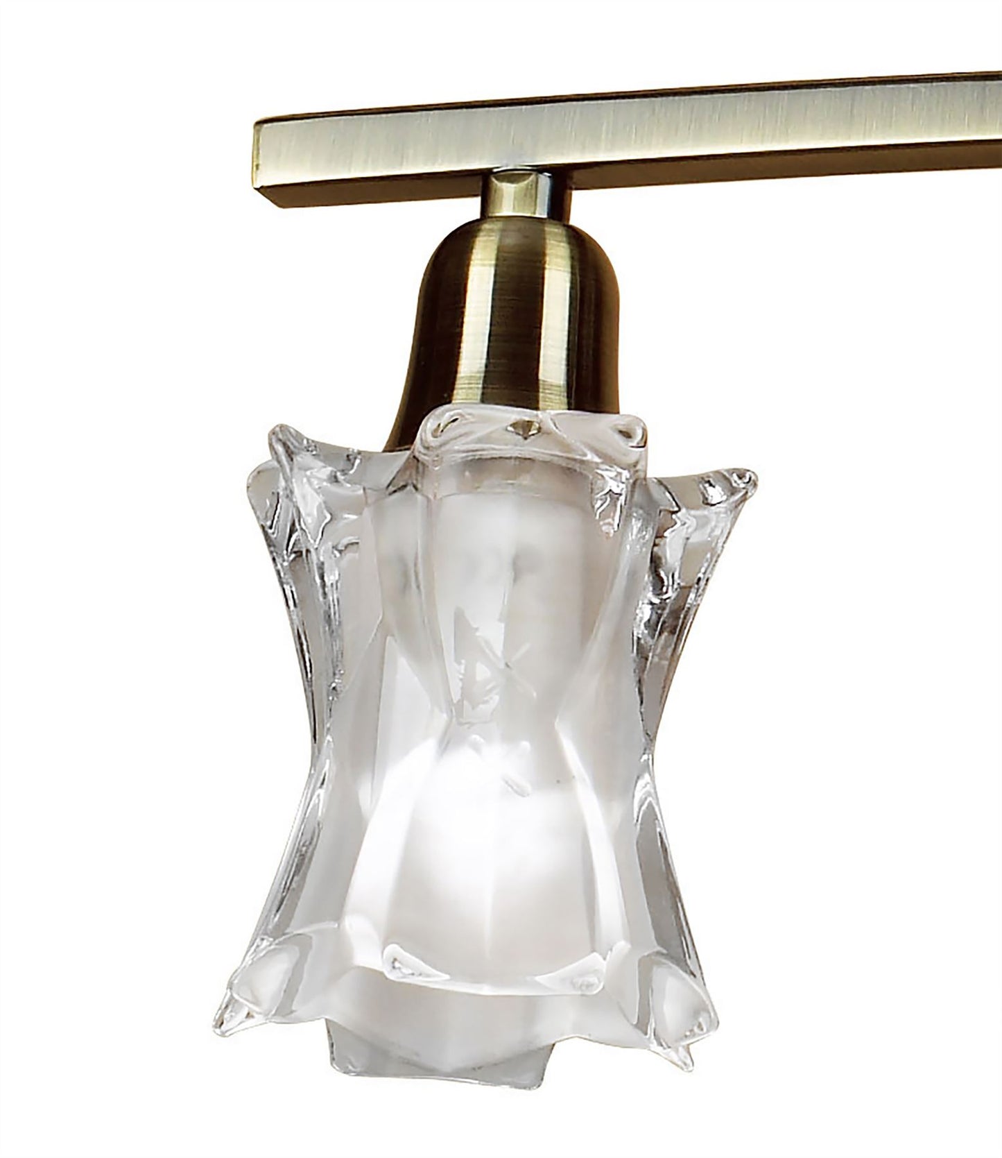 Mantra Alaska GU10 64cm Pendant Convertible To Semi Flush 6 Light L1/SGU10, Antique Brass, CFL Lamps INCLUDED