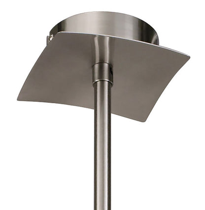 Mantra Alaska GU10 82cm Pendant Convertible To Semi Flush 8 Light L1/SGU10, Satin Nickel, CFL Lamps INCLUDED