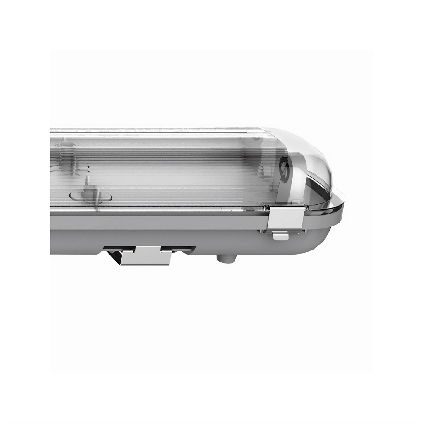 Techtouch Linesta 0.6m, Double Tube, IP65, Surface Mounted Fitting, Max 18W LED Tube (NOT SUPPLIED), 5yrs Warranty External