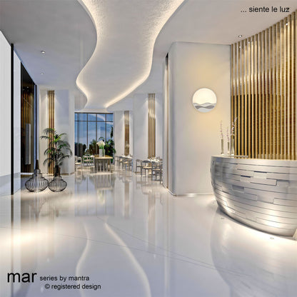 Mantra Fusion Mar Ceiling 44cm Round 24W LED 3000-6000K Tuneable, 950lm, Remote Control White, 3yrs Warranty Ceiling