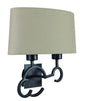 Mantra M5215 Argi Wall Light 2 Light E27 with Taupe Shade Brown Oxide