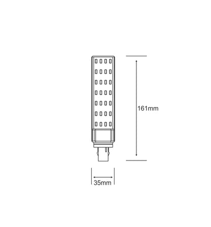 Luxram High Power SMD LED Bona-D G24D 2-Pin 13W Natural White 4000K 1230lm LED