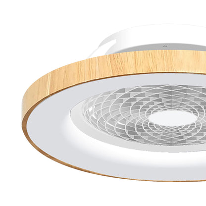 Tibet 65cm 70W LED Dimmable Ceiling Light With 35W DC Reversible Fan Remote, APP, Alexa & Google Voice, 3900lm, Wood Effect/White, 5yrs Wrnty