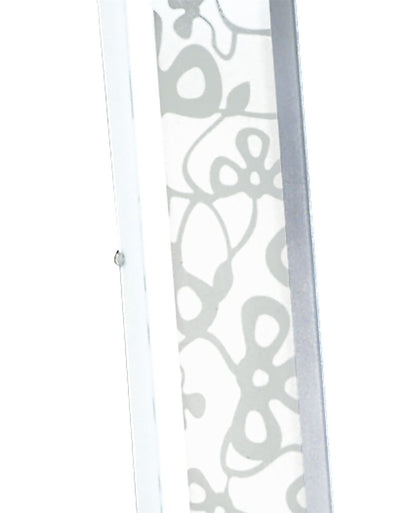 Mantra Euphoria Floor Lamp 2 Light T5, Polished Chrome/Opal White Glass, NOT LED/CFL Compatible