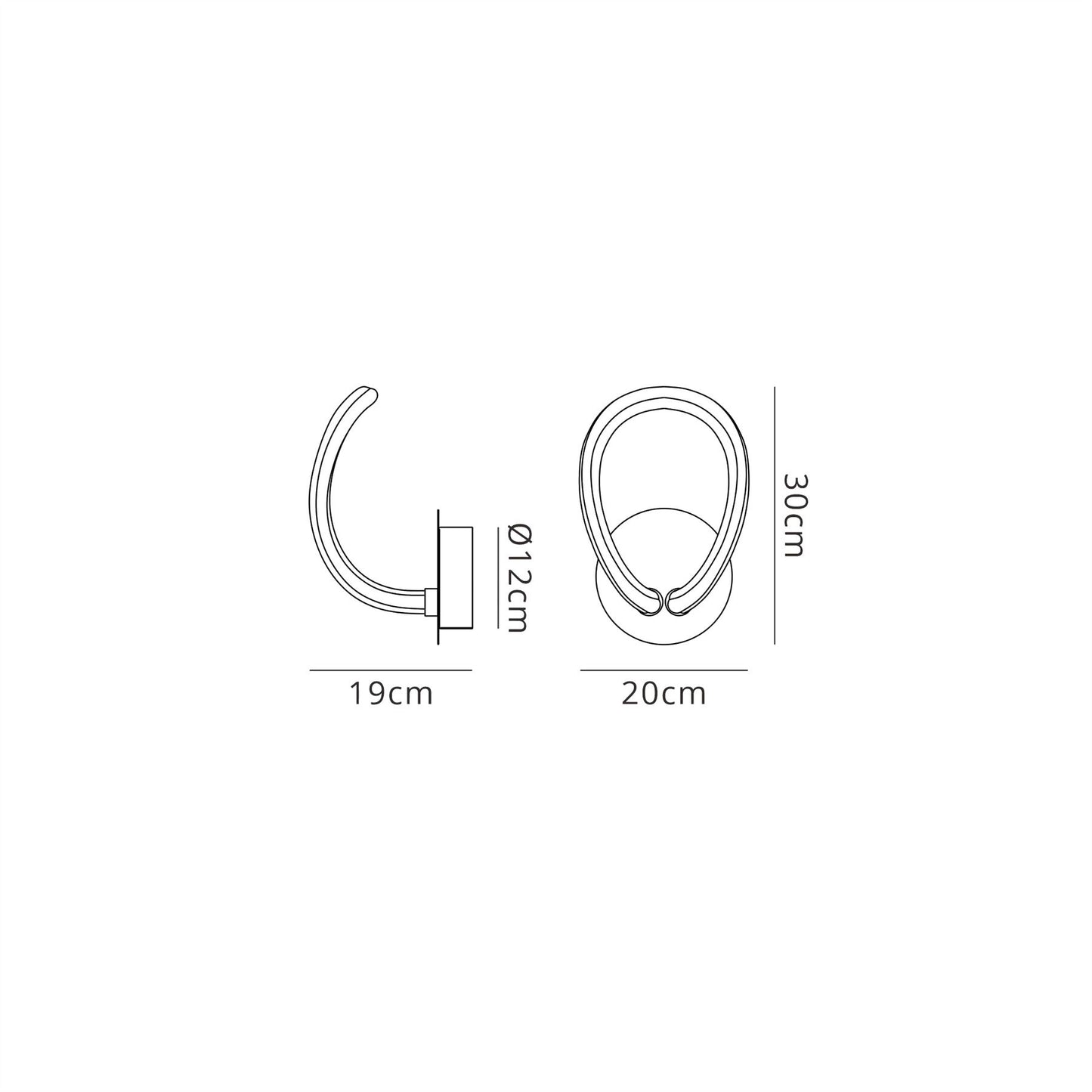 Mantra Knot LED II Knot II Wall Light, 12W LED, 3000K, 900lm, IP20, Chrome, 3yrs Warranty