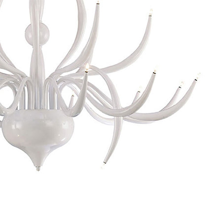 Diyas Llamas 100cm  24 Light White, NOT LED/CFL Compatible Item Weight: 19.1kg Ceiling Pendant Light Fitting