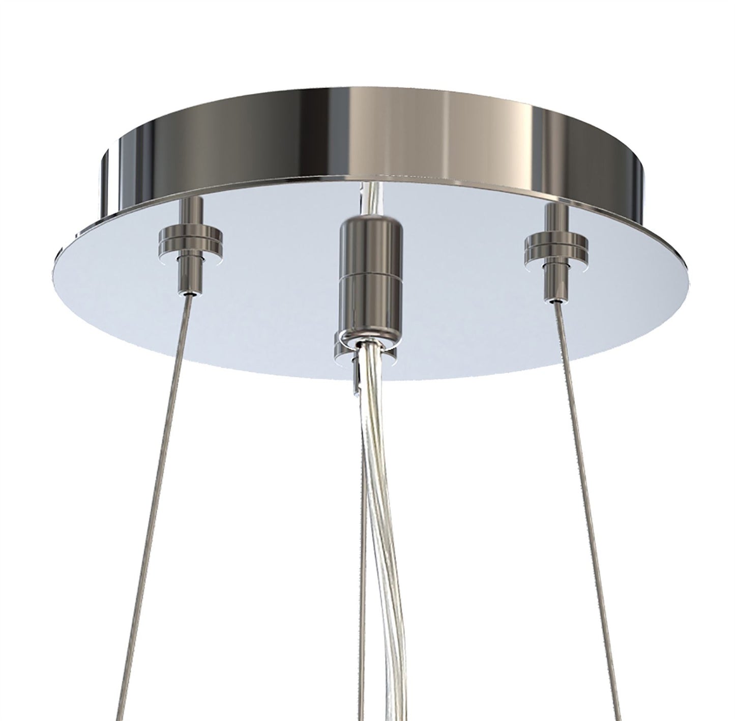 Mantra Sabina 43cm Pendant Kit 59CM, Polished Chrome/White Acrylic
