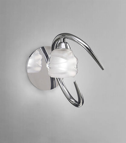 Mantra Loop Wall Light Switched 1 Light G9 ECO, Polished Chrome